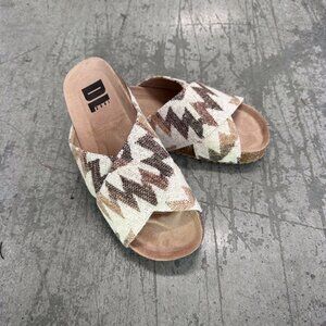 LIKE NEW! Cute Dirty Laundry Mullberry Platform Sandals Women’s 7.5 Natural